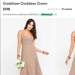 Show Me Your Mumu Godshaw Goddess GownDune Chiffon